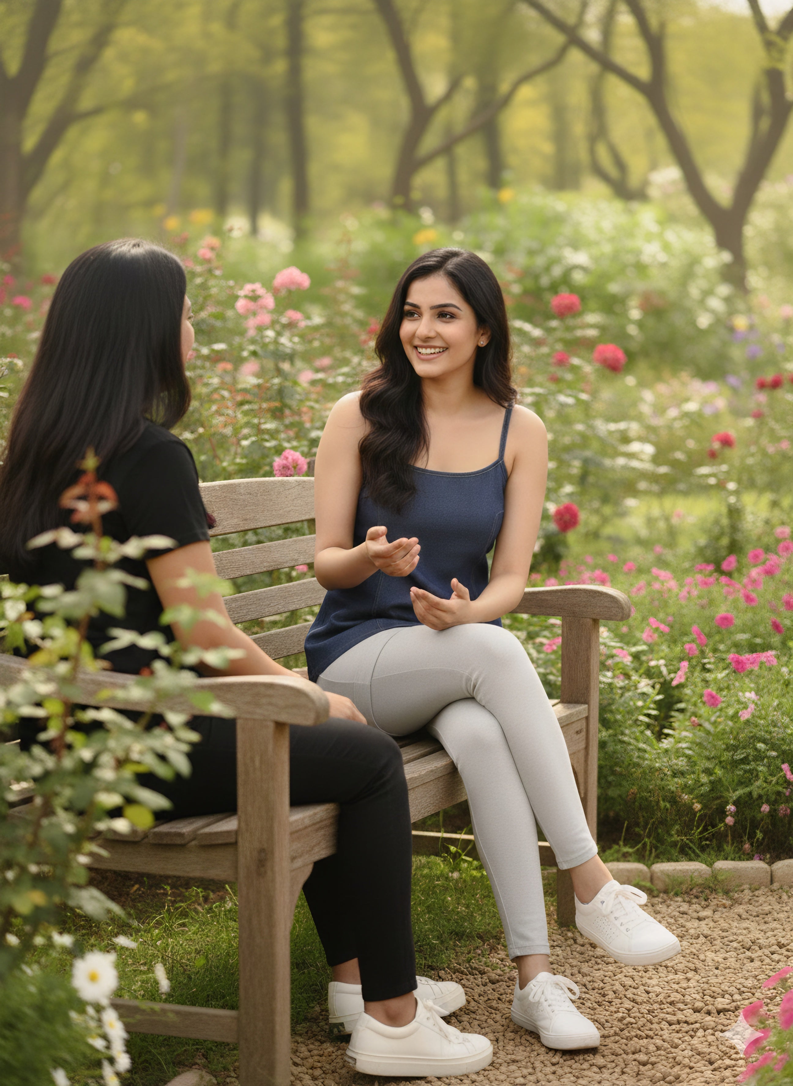 Premium Dark Wash Denim Spaghetti Strap Top - Stylish Slim Fit Camisole