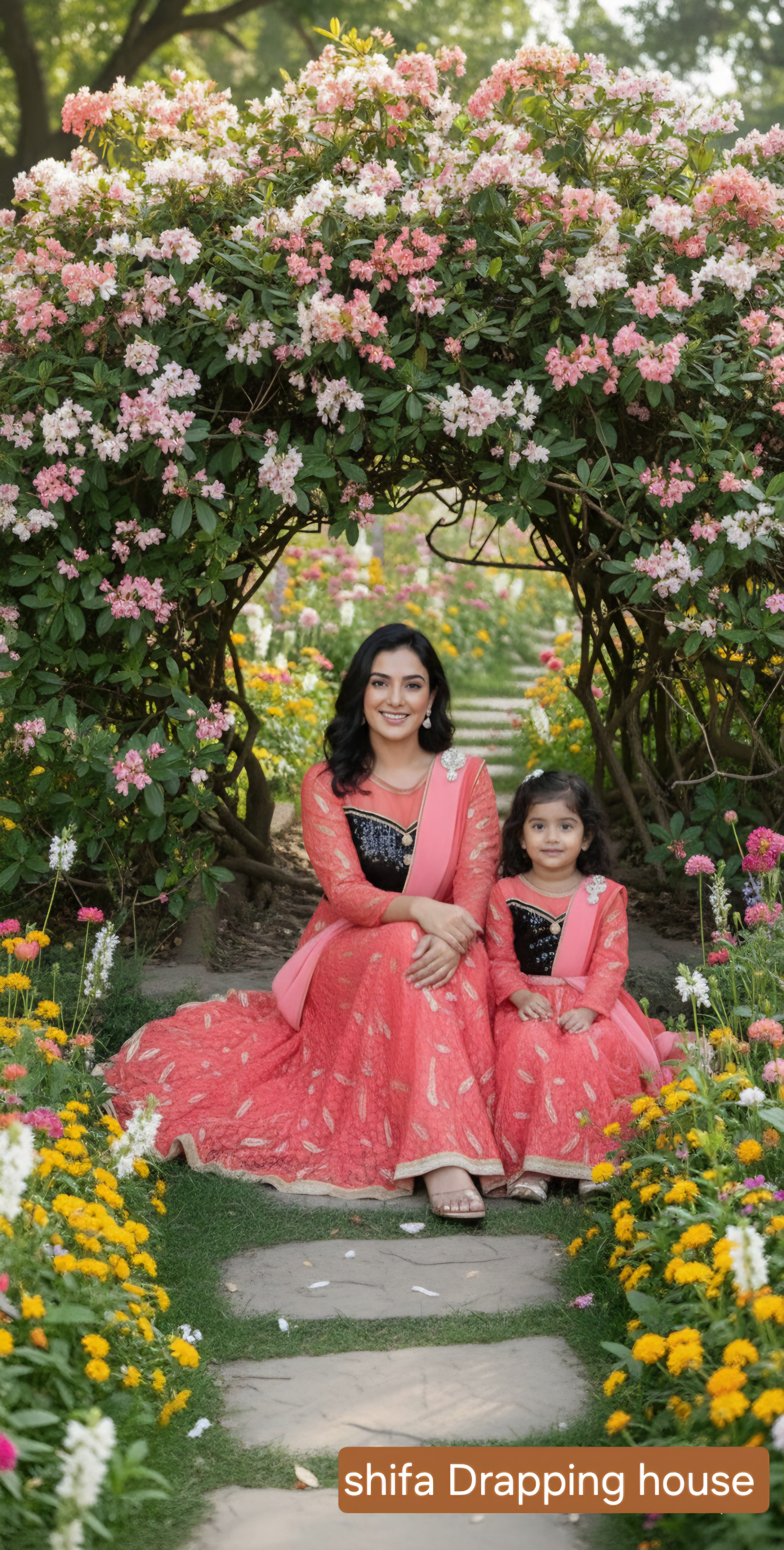 Glittering Black Sequin Bodice Gown with Hosiery Flair & Georgette Dupatta