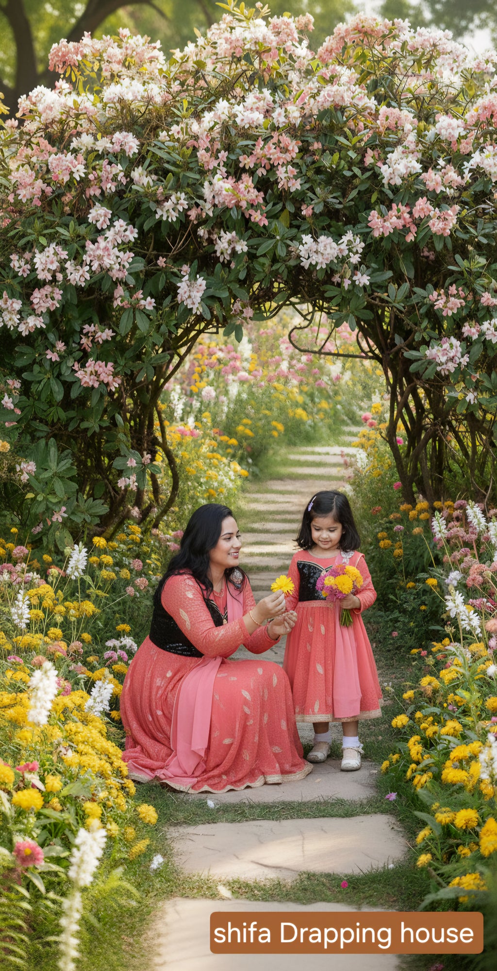 Glittering Black Sequin Bodice Gown with Hosiery Flair & Georgette Dupatta
