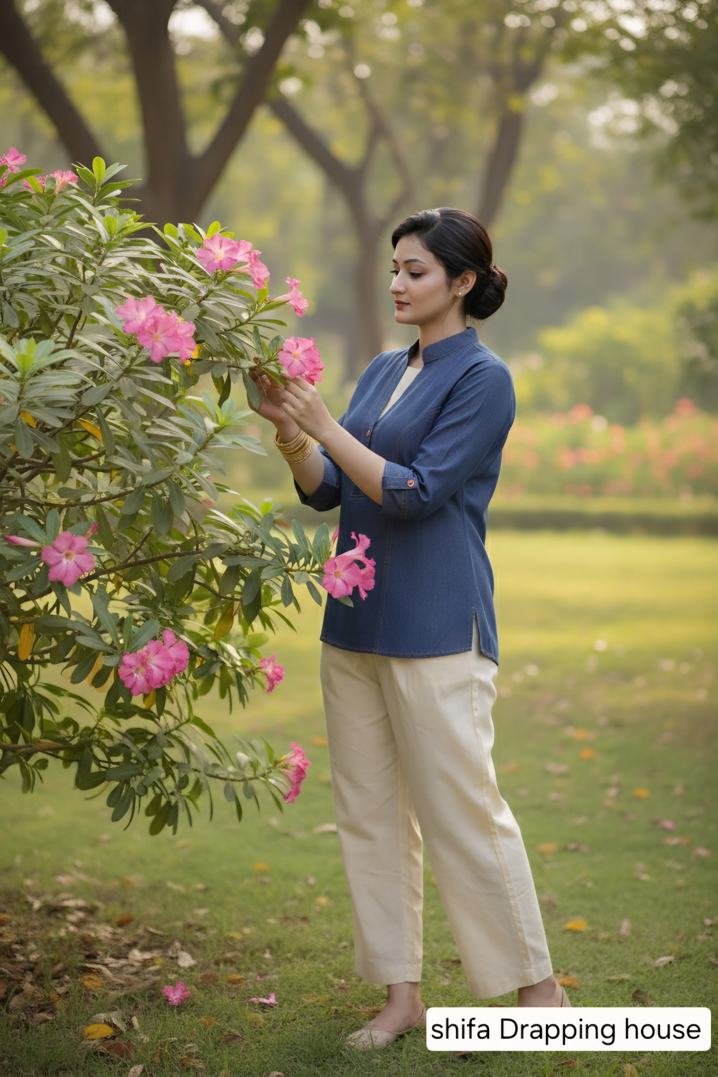 Blackberrys Essentials Denim Casual Wear Top for Girls