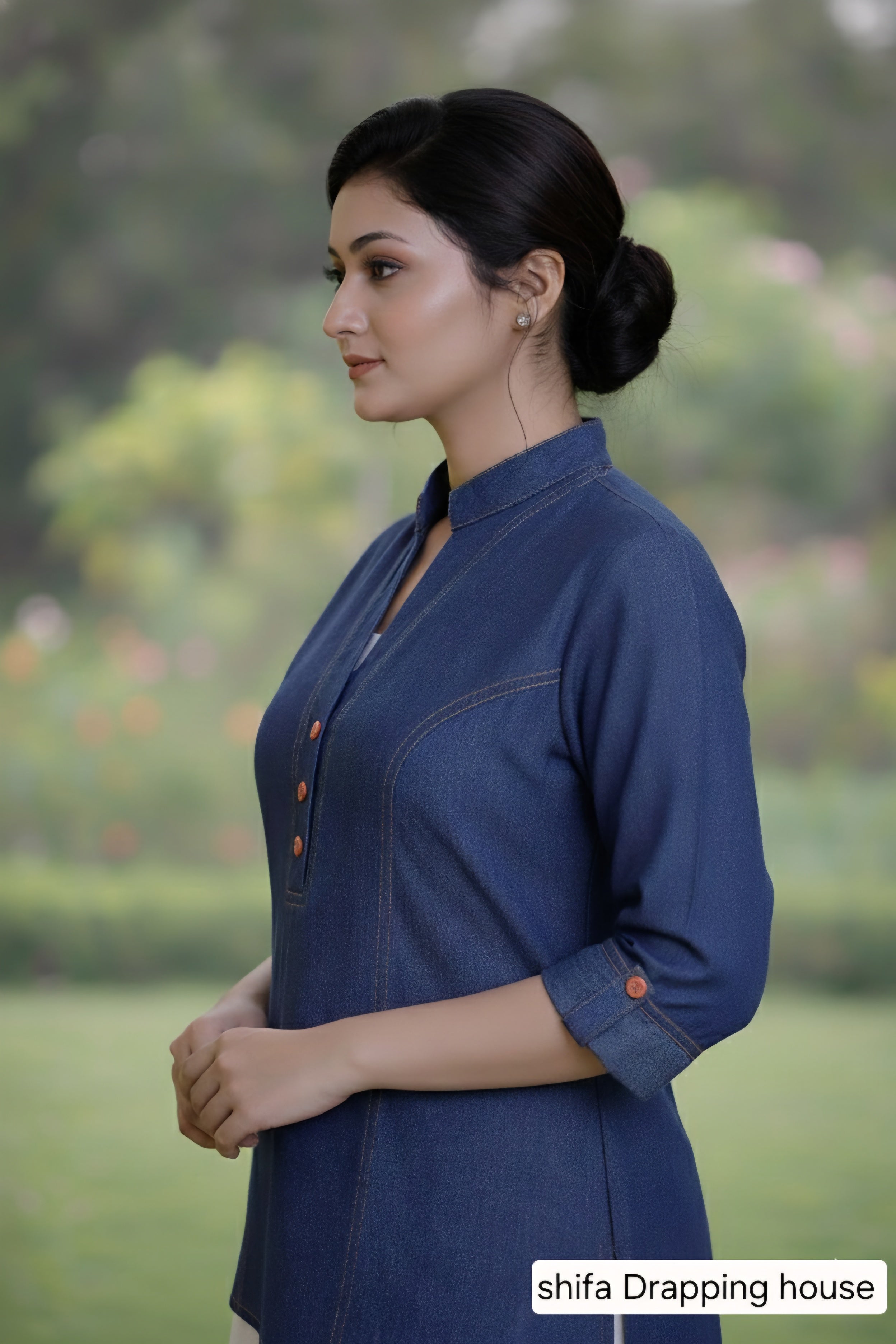 Blackberrys Essentials Denim Casual Wear Top for Girls