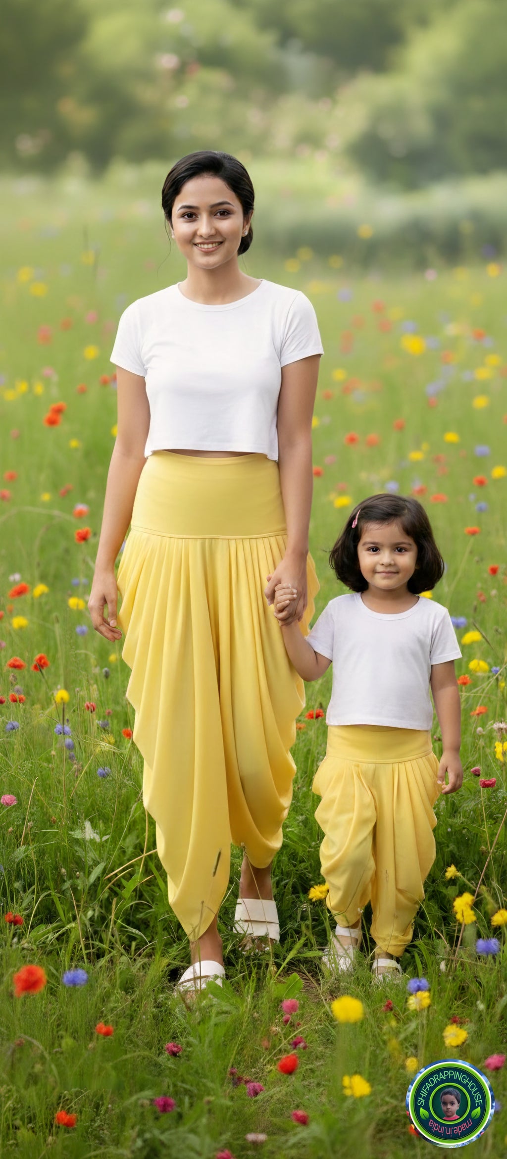 Premium 2-in-1 Dhoti Style Pants with Attached Leggings (Available in All Colors)