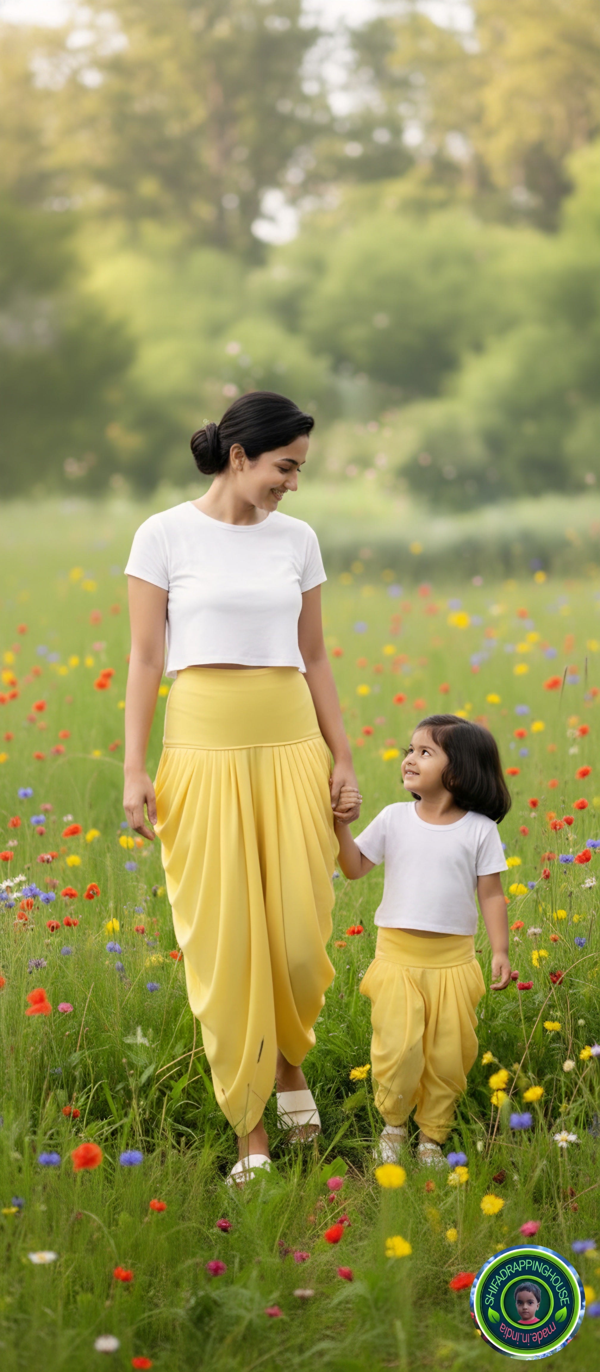 Premium 2-in-1 Dhoti Style Pants with Attached Leggings (Available in All Colors)