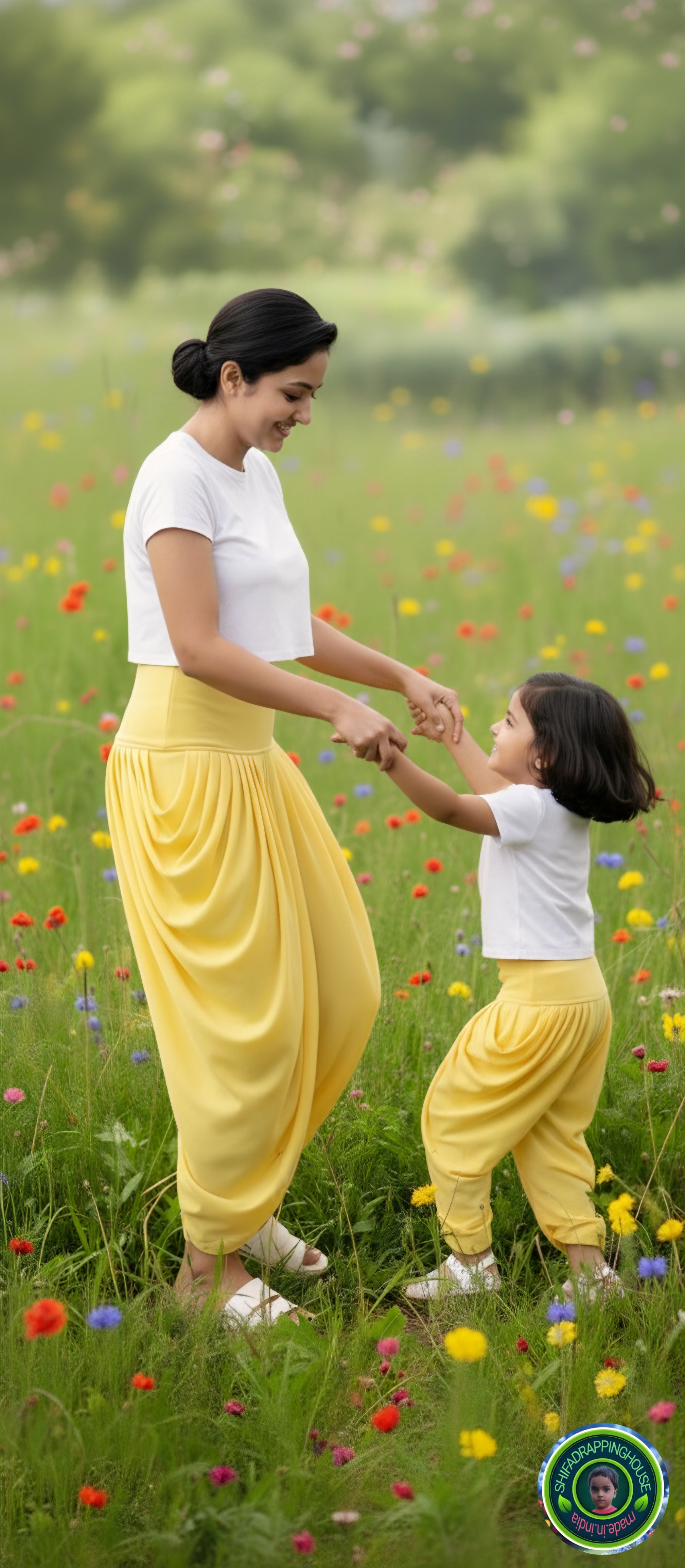 Premium 2-in-1 Dhoti Style Pants with Attached Leggings (Available in All Colors)