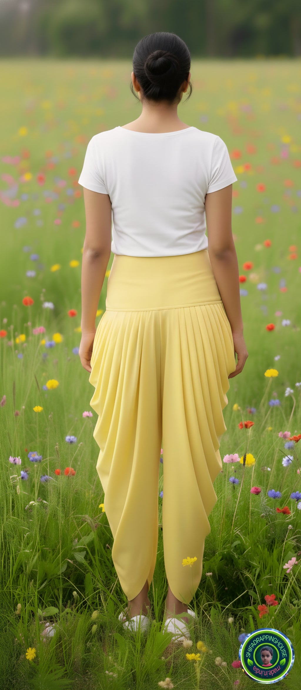 Premium 2-in-1 Dhoti Style Pants with Attached Leggings (Available in All Colors)