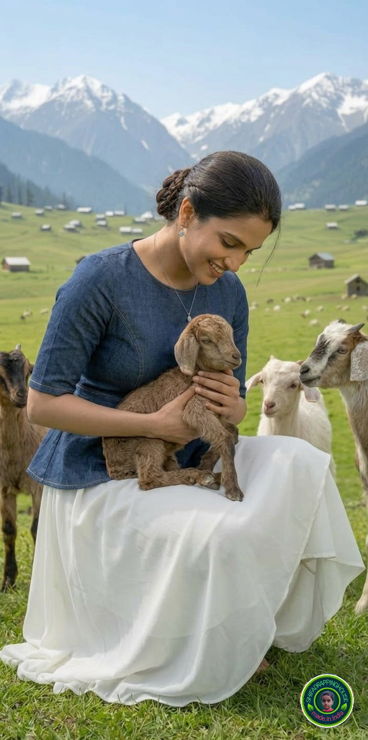 Premium Navy Blue Denim Peplum Top with Princess Cut & Invisible Back Zipper