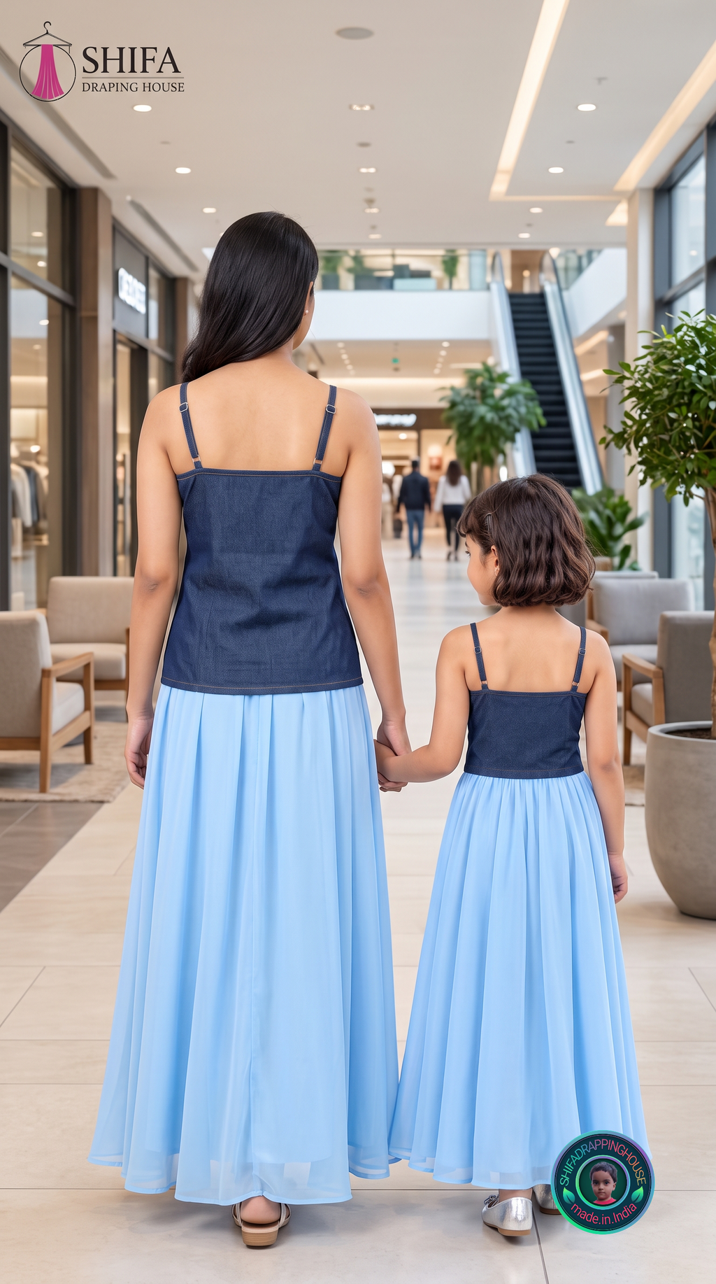 ShifaDrappinghouse Trendy: Stylish Denim Inner Camisole for Women – Soft & Breathable Slim-Fit Top