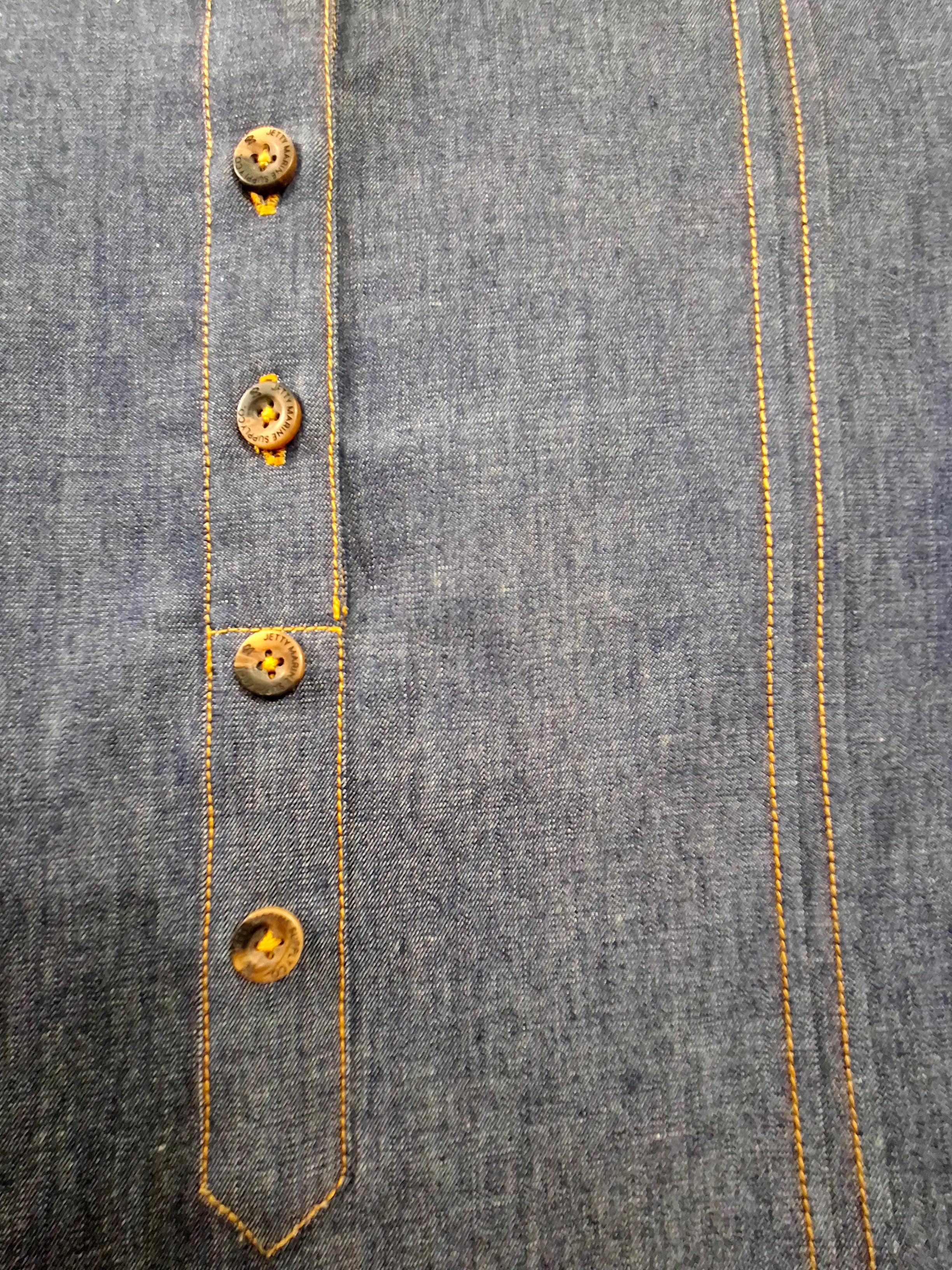 Premium Women's Indigo Blue Denim Straight Kurti - Classic Casual Wear