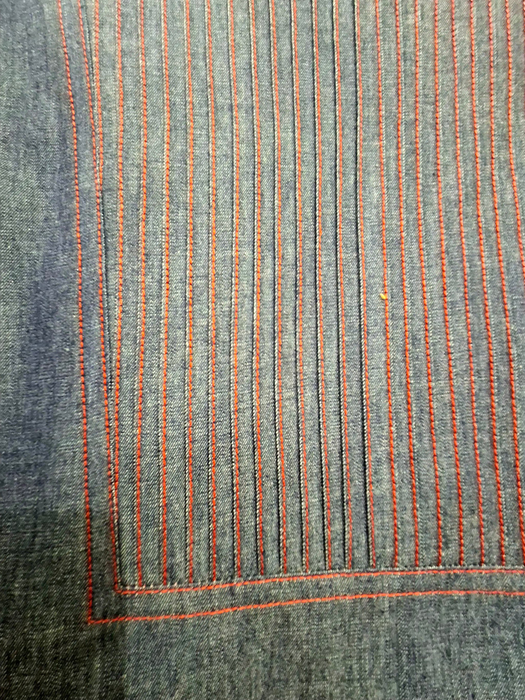 Elegant Denim Straight Kurti - Pintuck Yoke Design.Indigo Blue Cotton Denim Kurti for Women | Office & Casual Wear