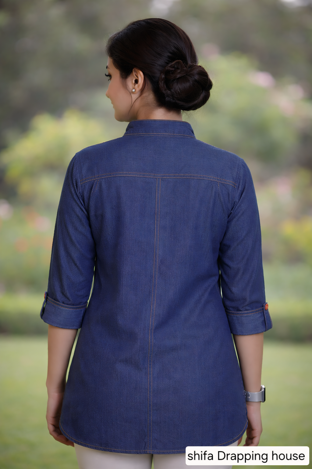 Blackberrys Essentials Denim Casual Wear Top for Girls