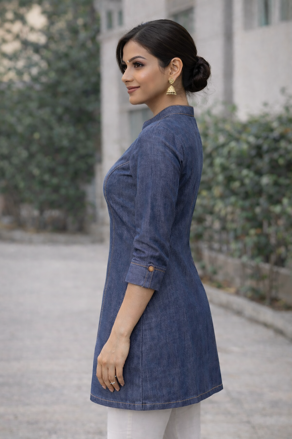 Blackberrys Essentials Denim Casual Wear Top for Girls